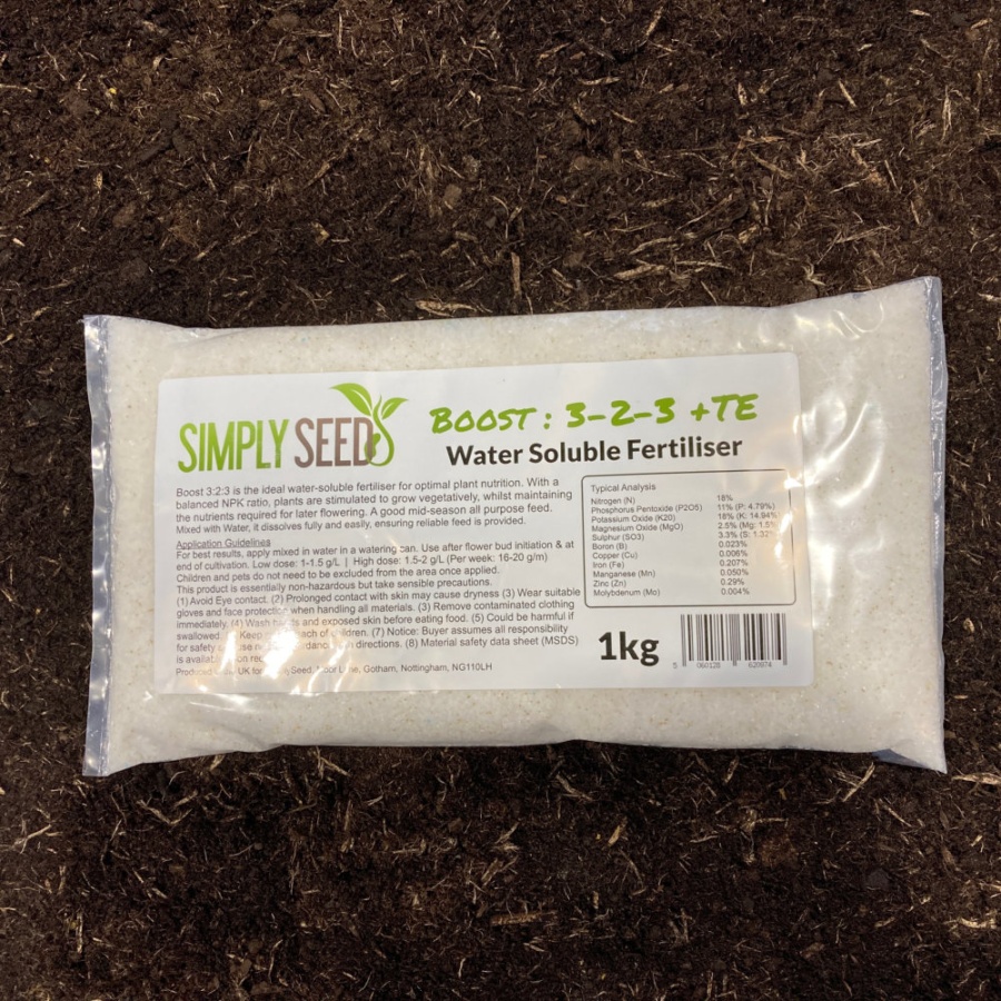 ''Boost'' 3-2-3 Water Soluble Fertiliser - 1kg